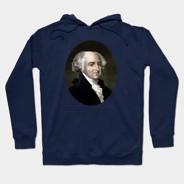 President John Adams Portrait Hoodie by warishellstore